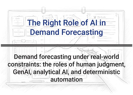 The right role of AI in Demand Forecasting cover